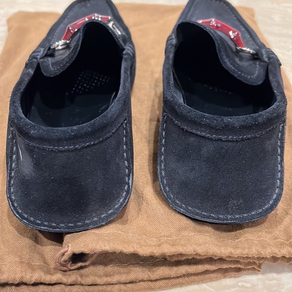 Authentic Gucci Black Suede Loafers - Picture 5 of 6